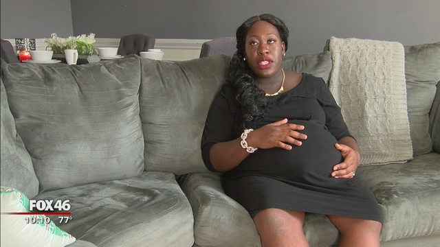 Sherell Bates Pregnant Woman Staples North Carolina