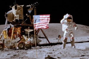 Charlie Duke Horsing Around On The Moon