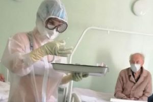 See-Through PPE Gown Russian Nurse Photo