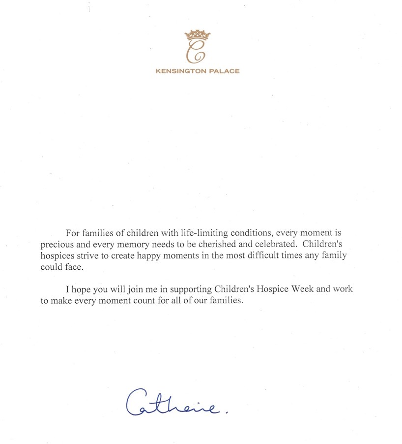 Kate Middleton Catherine Prince William Marriage Name Letter