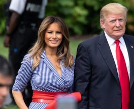 Melania Trump President Donald Visit Walter Reed