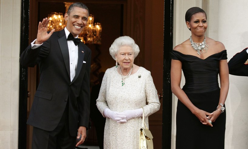 Barack Obama Queen Elizabeth Michelle Meeting Book A Promised Land