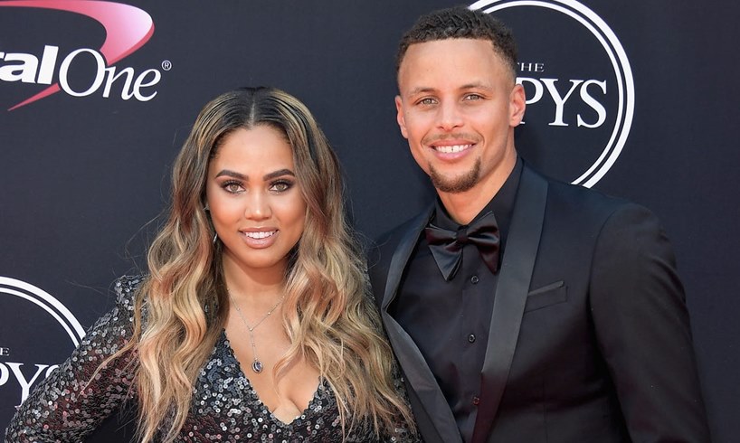 Ayesha Steph Curry Video Kissing Baby Number Four