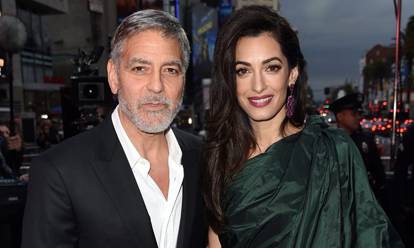 George Clooney Wife Amal And Their Children