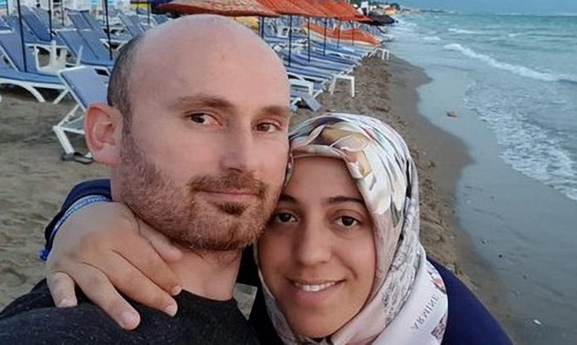 Hakan Aysal Semra Wife Selfie Cliff Turkey