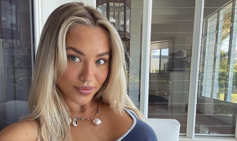 Tammy Hembrow poses for raunchy photos in a revealing bikini from her Saski  Collection