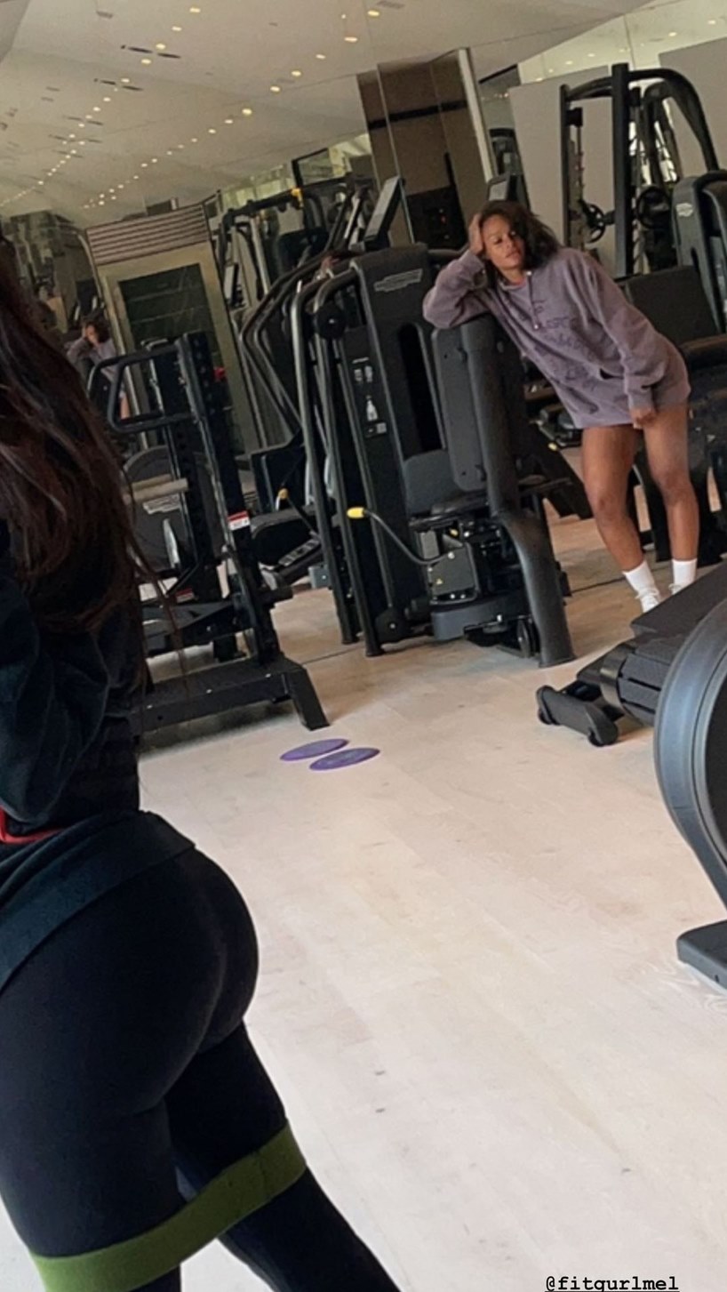 Kim Kardashian Kanye West Divorce Gym Photos