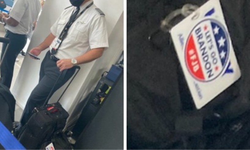 American Airlines Apology For Pilot Let s Go Brandon Sticker