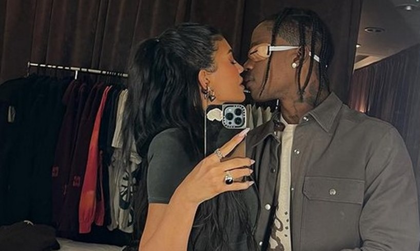 Kylie Jenner Travis Scott Birthday Photo